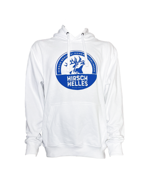 Hirsch Helles Hoodie weiss