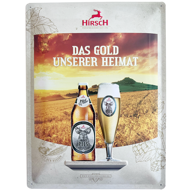 Hirsch Blechschild Werbeschild Pils