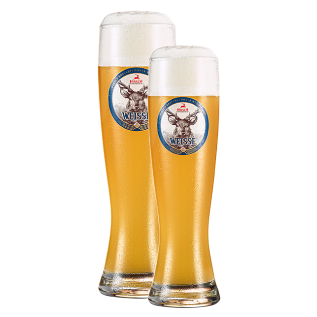 Hirsch Weisse Glas - 6 Stück
