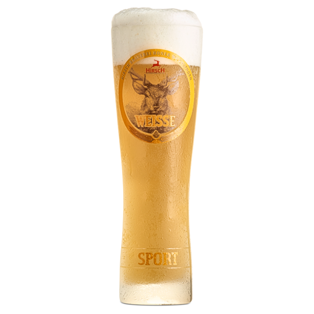 Hirsch Sport-Weisse Glas MATT 0, 5 ltr.