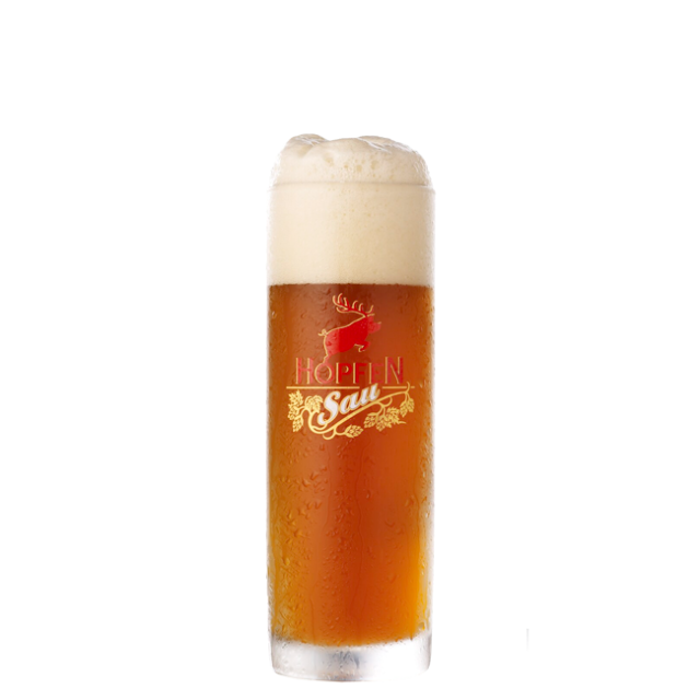 Hirsch Hopfensau Glas